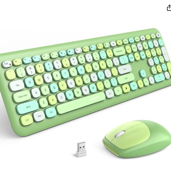 Adorable Colorful MOFii Wireless Keyboard and Mouse Combo - Picture 1 of 4
